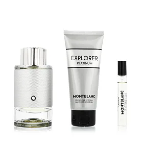 Montblanc Explorer Platinum Darčeková kazeta parfumovaná voda 100 ml + sprchovací gél 100 ml + parfu