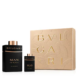 Bvlgari Man In Black súprava pre mužov Parfumová voda plniteľná 100 ml + Parfumovaná voda 15 ml